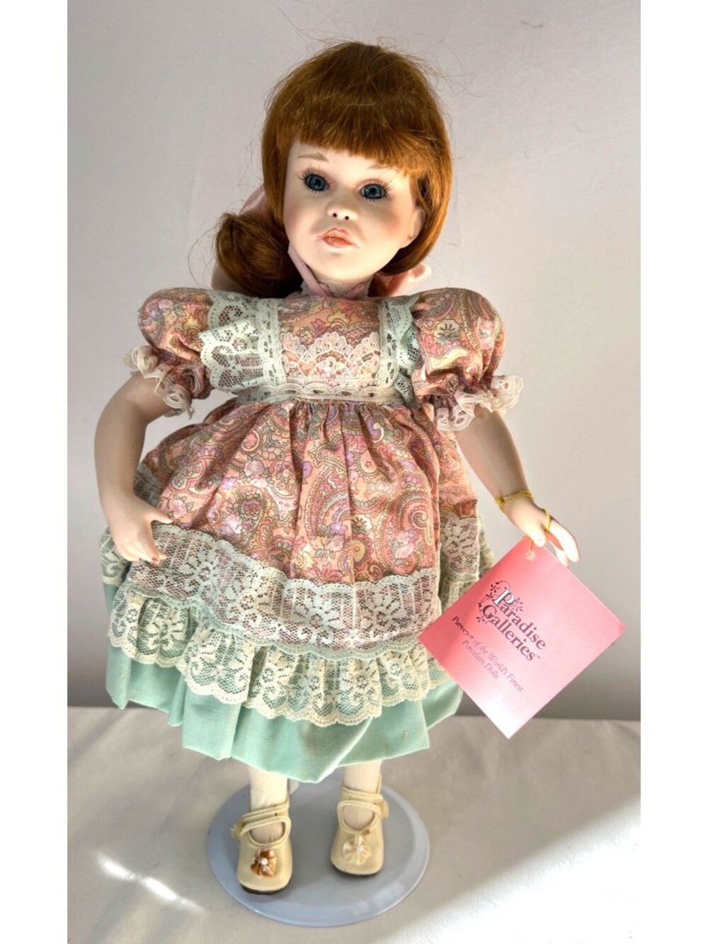 Sarah at the Fair Porcelain Doll Treasury Collection Paradise Galleries 14", Sta